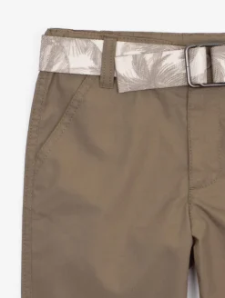 Bermuda ceinture imprimé palmiers
