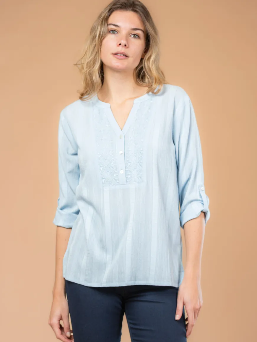 Blouse jacquard fantaisie