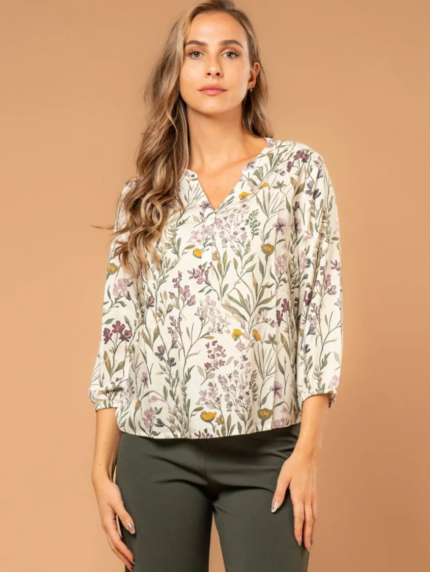 Blouse viscose imprimé fleuri
