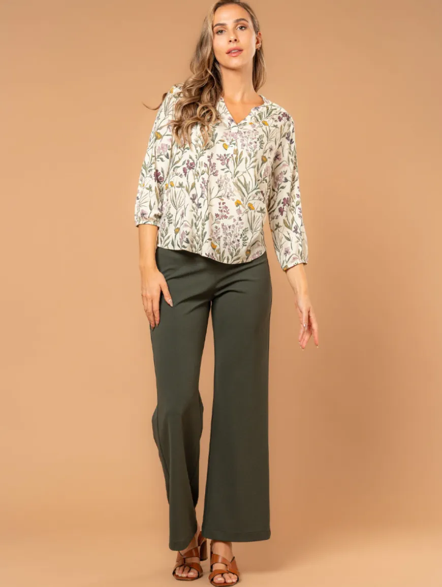 Blouse viscose imprimé fleuri