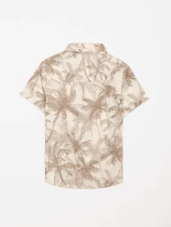 Chemise imprimé palmiers