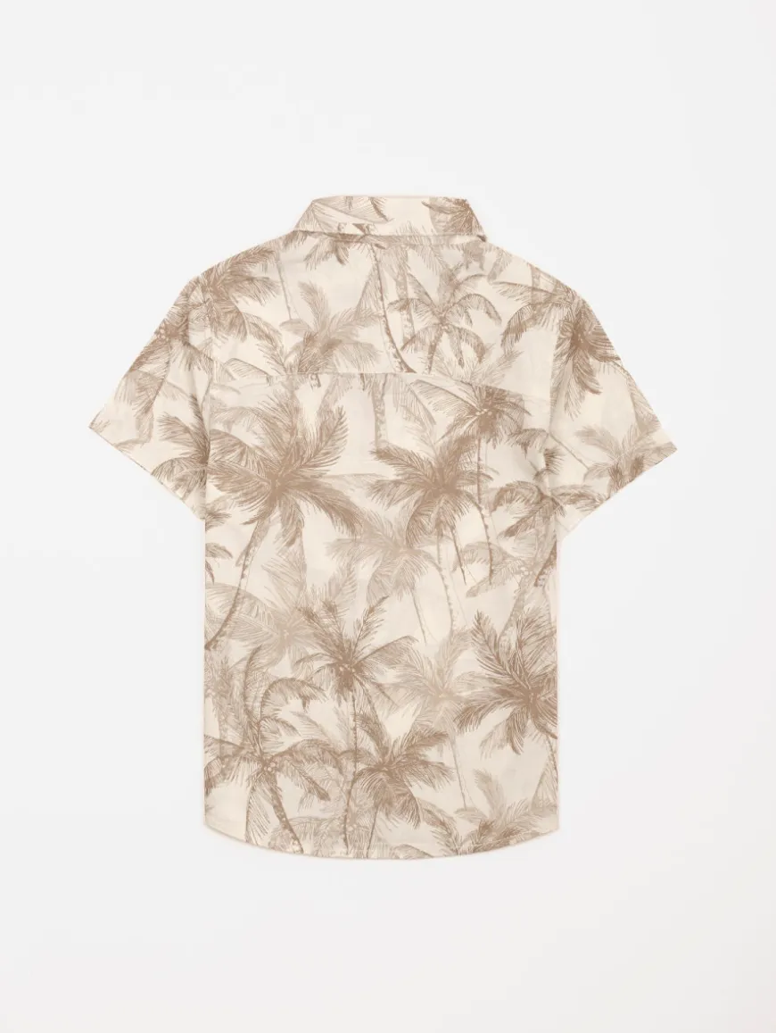 Chemise imprimé palmiers