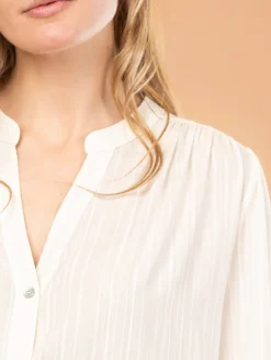 Chemise unie jacquard