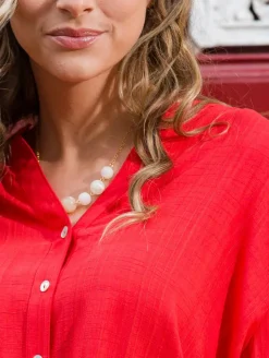 Chemise unie jacquard