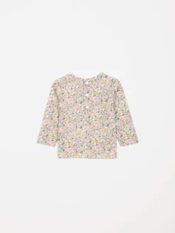 Ensemble 3 pièces fleurs veste molleton