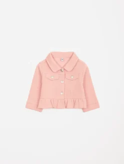 Ensemble 3 pièces fleurs veste molleton