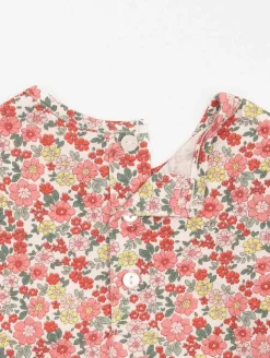 Ensemble 3 pièces fleurs veste molleton