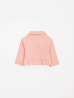 Ensemble 3 pièces fleurs veste molleton