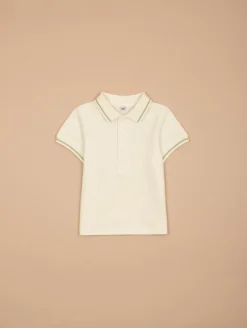 Ensemble polo salopette rayée