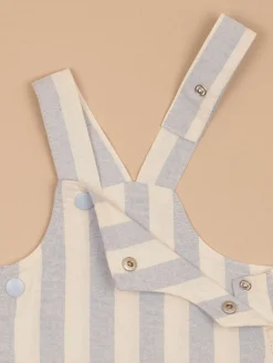 Ensemble polo salopette rayée