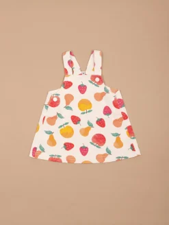 Ensemble robe-salopette fruits