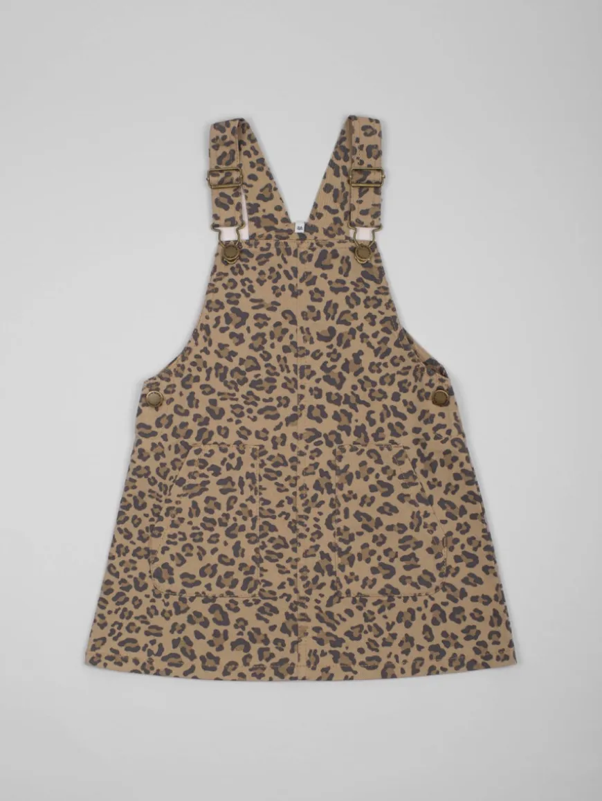 Ensemble robe-salopette panthère