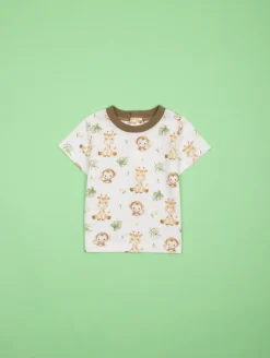 Ensemble tee-shirt short animaux