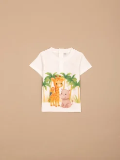 Ensemble tee-shirt short animaux