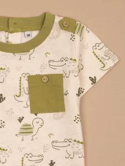 Ensemble tee-shirt short animaux