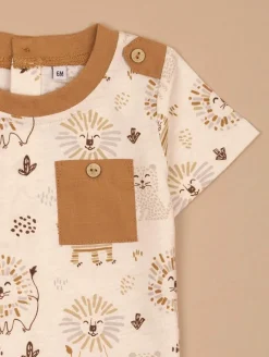 Ensemble tee-shirt short animaux