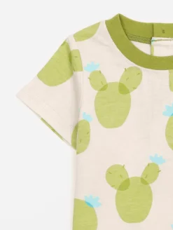 Ensemble tee-shirt short cactus