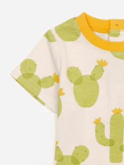Ensemble tee-shirt short cactus