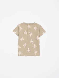 Ensemble tee-shirt short palmiers
