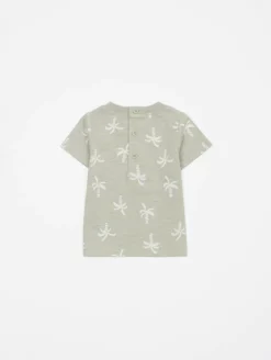 Ensemble tee-shirt short palmiers