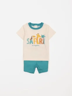Ensemble tee-shirt short safari
