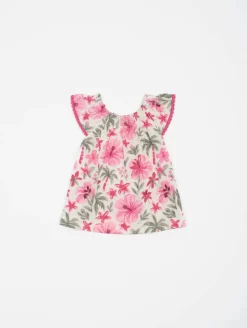 Ensemble tunique bloomer hibiscus