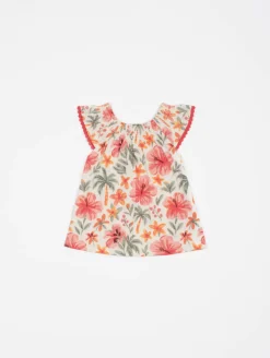 Ensemble tunique bloomer hibiscus