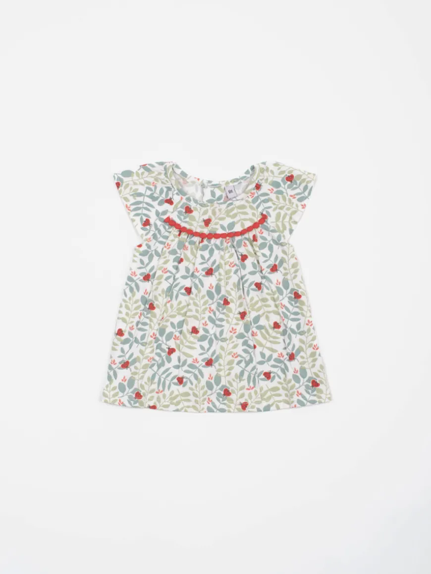 Ensemble tunique bloomer papillons