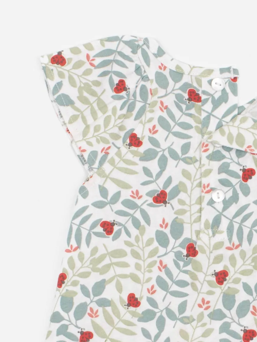 Ensemble tunique bloomer papillons