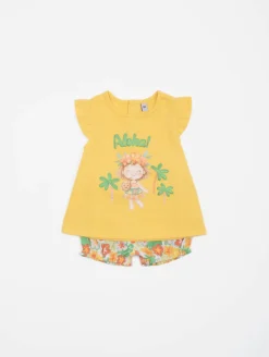 Ensemble tunique bloomer tropical