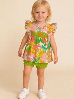 Ensemble tunique bloomer tropical