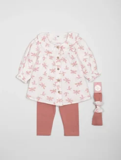 Ensemble tunique papillons legging