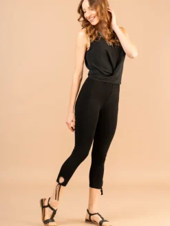 Legging court bas nœud