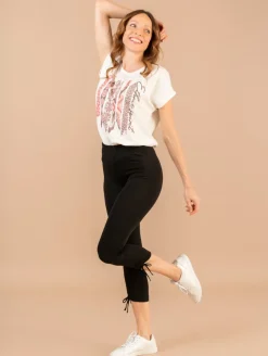 Legging uni coulisse
