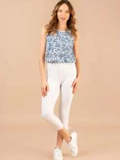 Legging uni coulisse