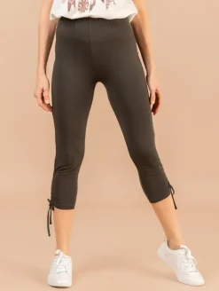 Legging uni coulisse