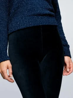 Legging velours côtelé femme