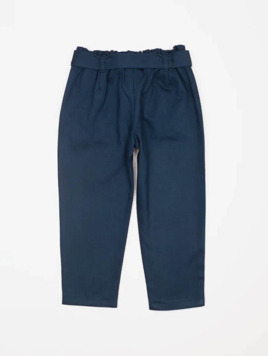 Pantalon ceinture nouée