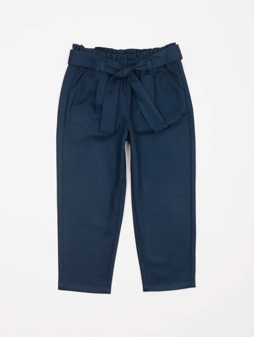 Pantalon ceinture nouée