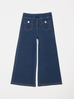 Pantalon effet denim bootcut
