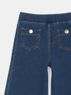 Pantalon effet denim bootcut