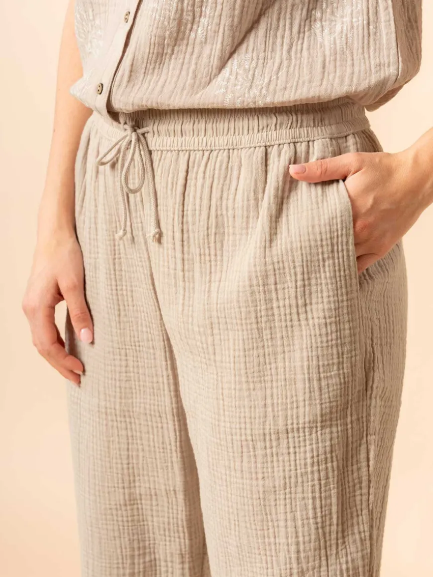 Pantalon gaze de coton