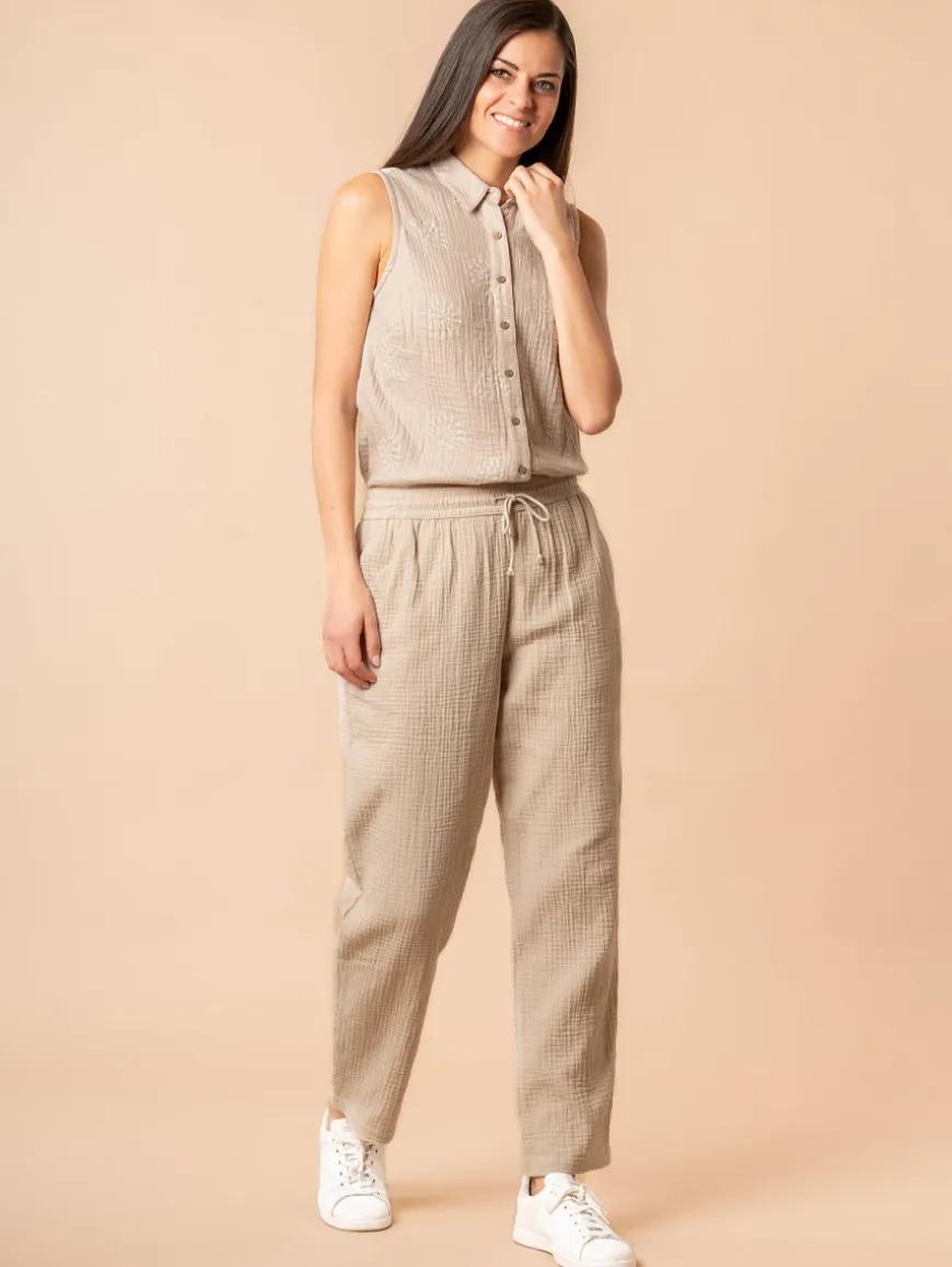 Pantalon gaze de coton