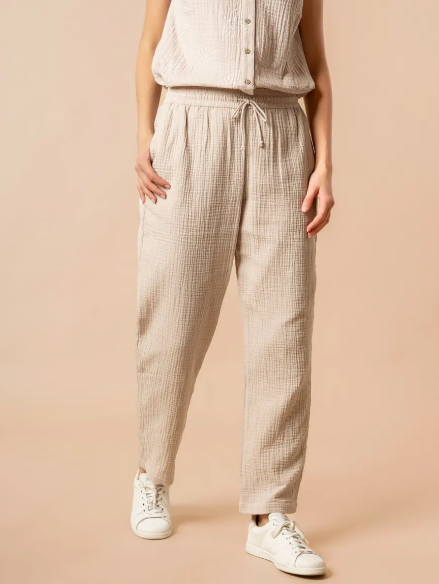 Pantalon gaze de coton