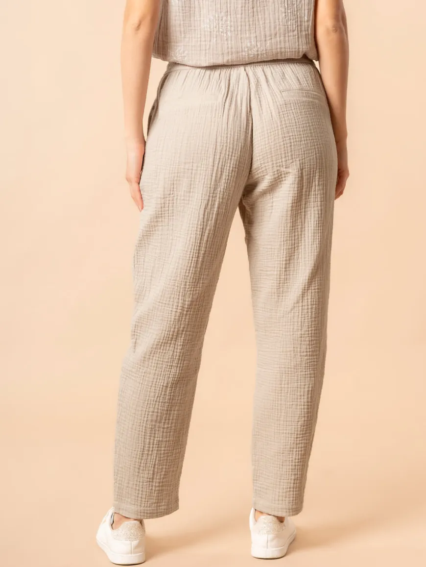 Pantalon gaze de coton