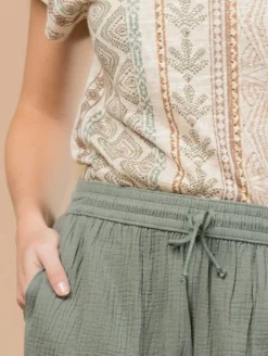 Pantalon gaze de coton