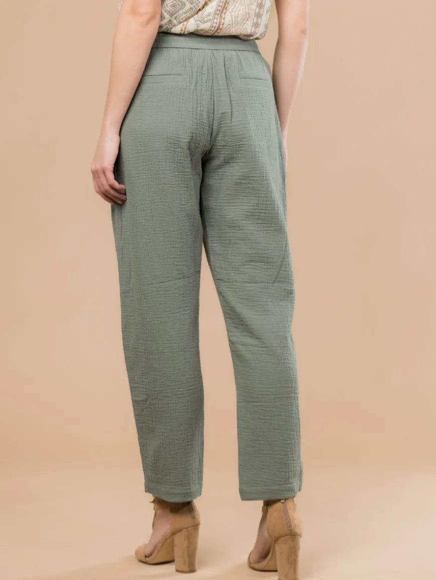 Pantalon gaze de coton