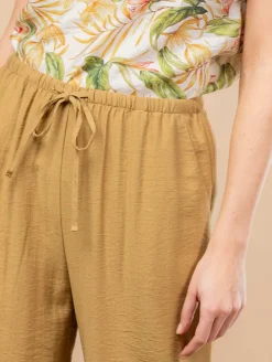 Pantalon large effet froissé