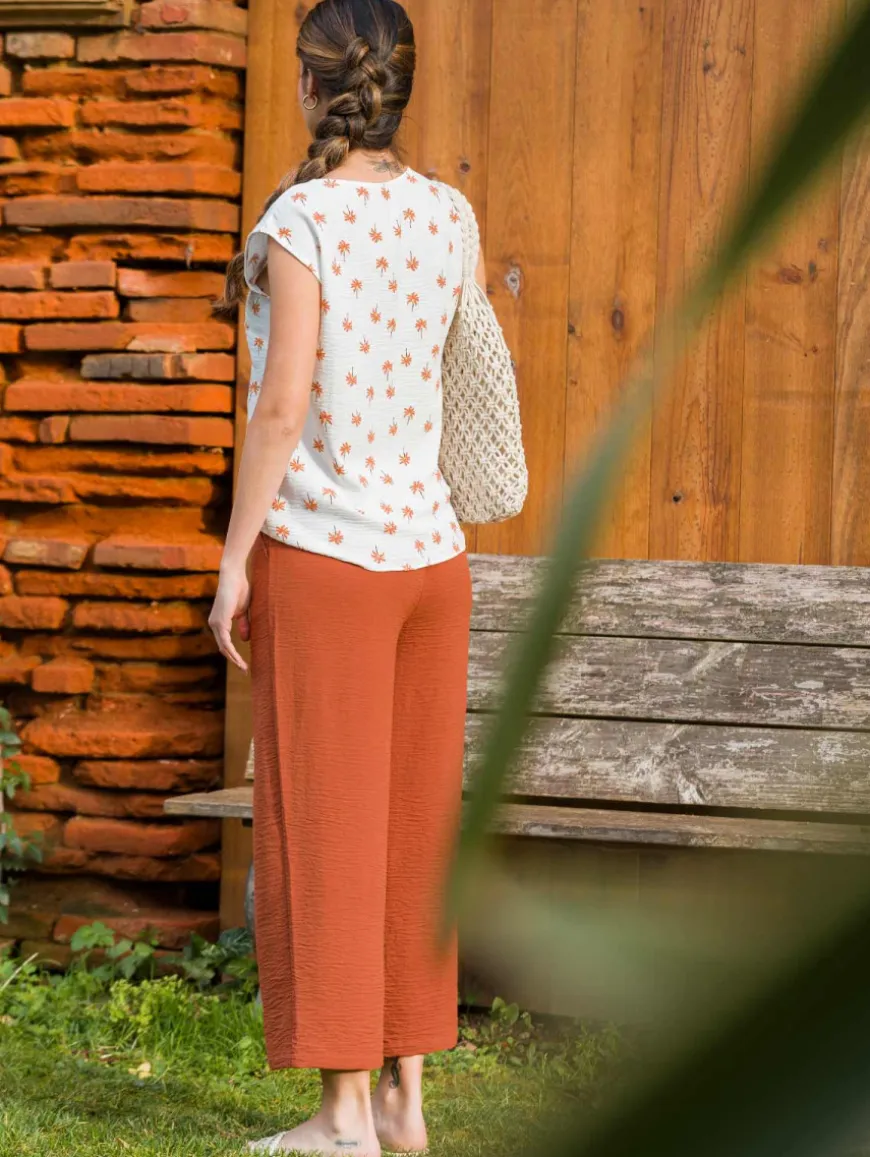 Pantalon large fluide