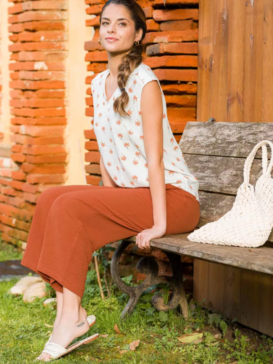 Pantalon large fluide
